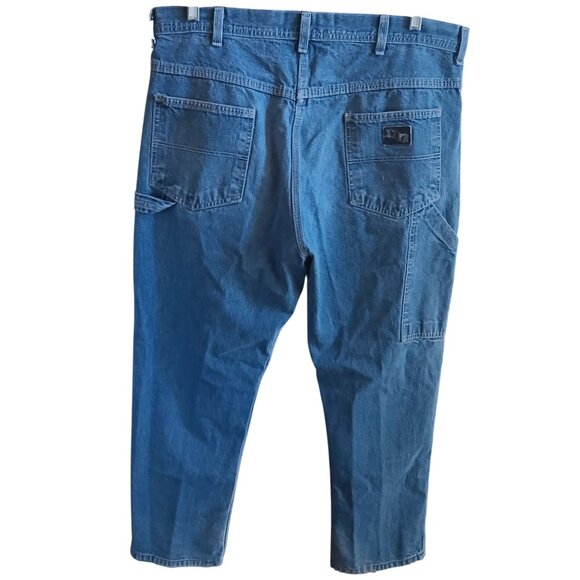 40x30 Vintage Carpenter Jeans Key Denim Work Distress Utility Dungaree 1990's - Picture 1 of 5